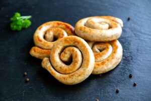 Bratwurst spiral sausage