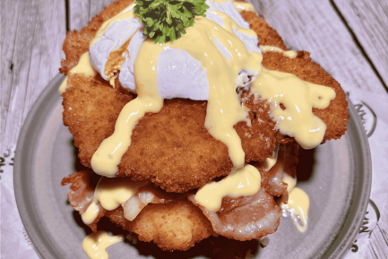 Cripsy Pork Schnitzel Benedict Web