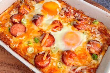 Hotdog Breakfast Casserole