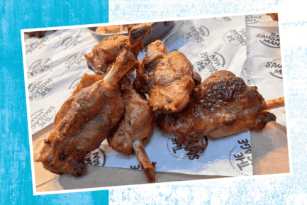 Mini Pork Knuckle Oktoberfest background