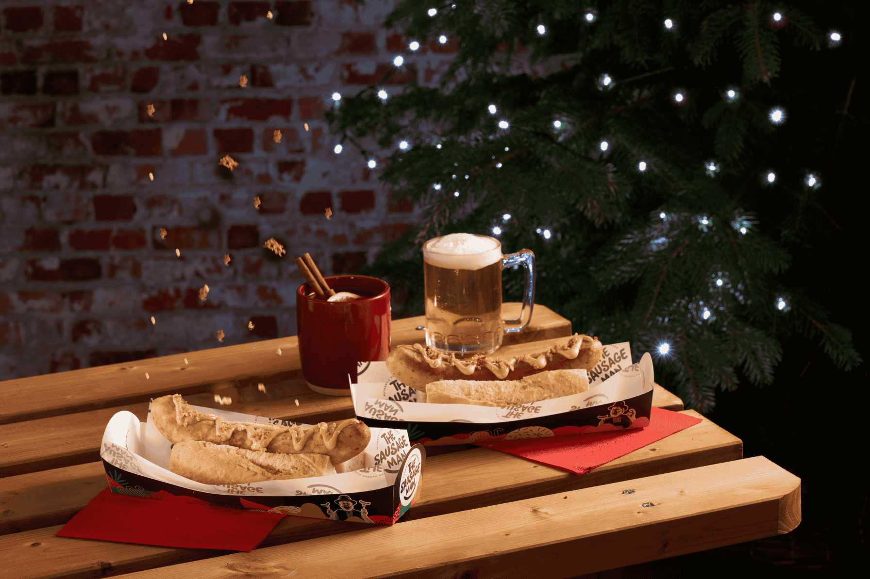 Bratwurst Christmas shot