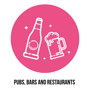 Pubs, bars and restaurants icon