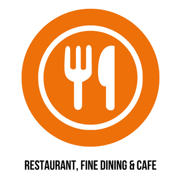 Restaurant, fine dining and cafe icon