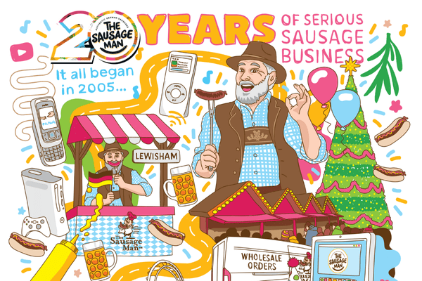 The sausage man 20 years