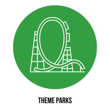 Theme park icons