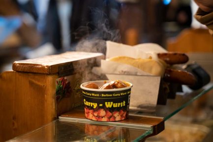 Currywurst at Christmas market