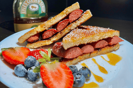 sausage loaded french toast