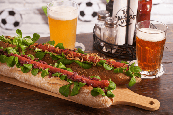 Devil Dog Baguette boat Football Wc